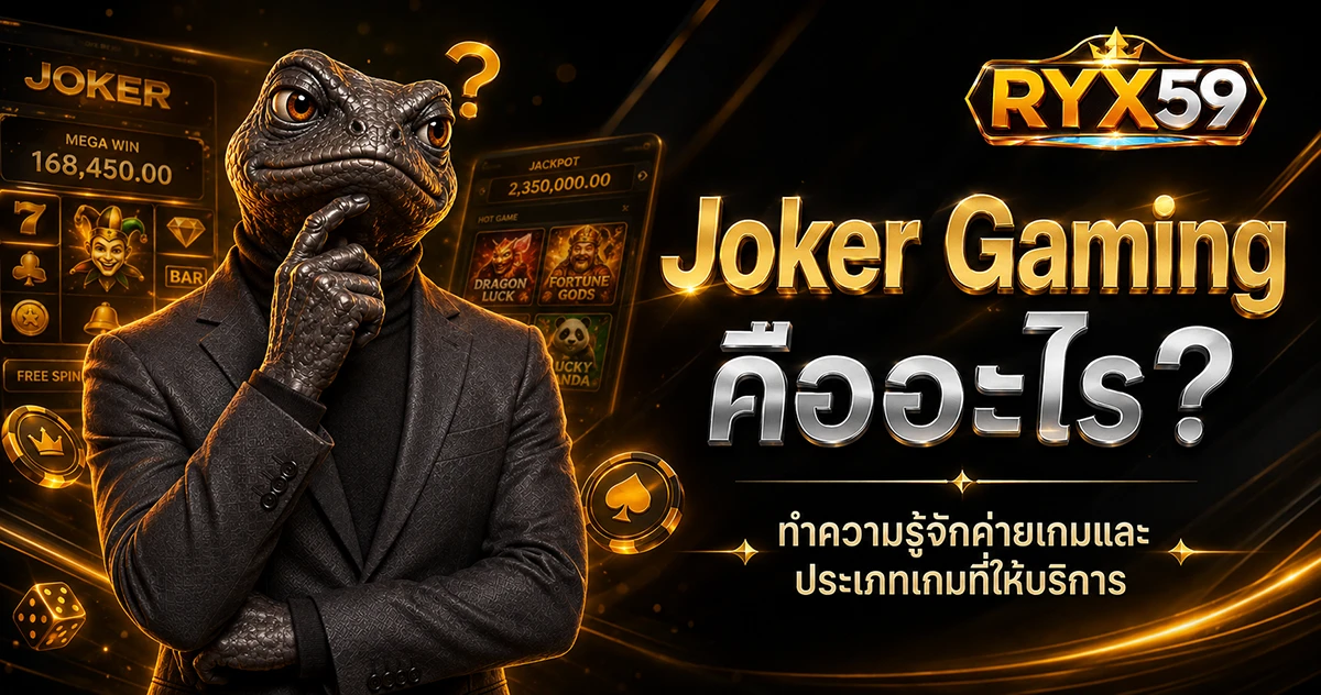 Joker Gaming คืออะไร ทำความรู้จักค่ายเกมและประเภทเกมที่ให้บริการ
