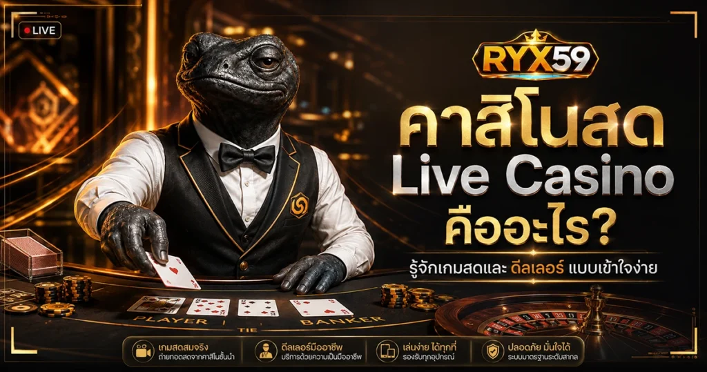 คาสิโนสด Live Casino คืออะไร รู้จักเกมสดและ ดีลเลอร์ แบบเข้าใจง่าย