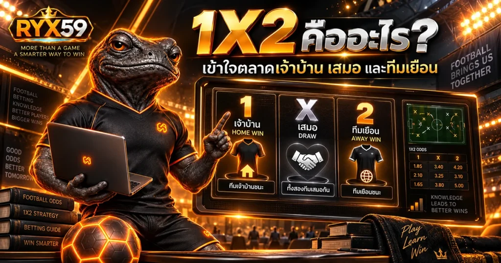 1X2 คืออะไร เข้าใจตลาดเจ้าบ้าน เสมอ และทีมเยือน