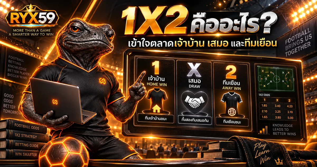 1X2 คืออะไร เข้าใจตลาดเจ้าบ้าน เสมอ และทีมเยือน