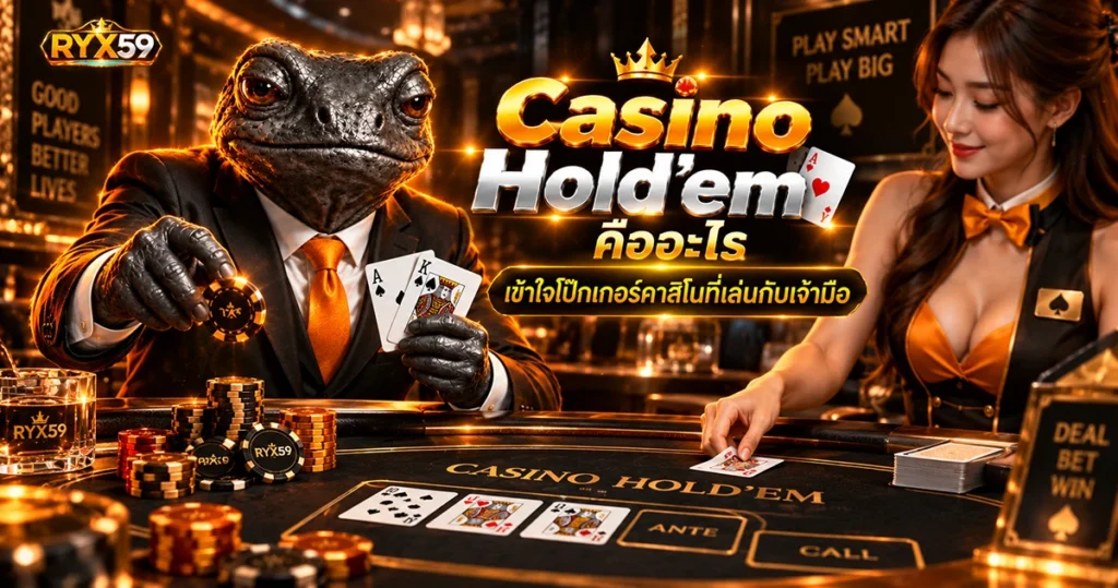 Casino Hold’em คืออะไร เข้าใจโป๊กเกอร์คาสิโนที่เล่นกับเจ้ามือ