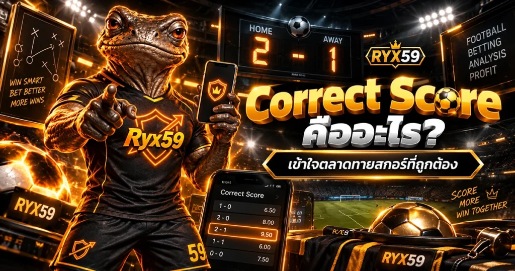 Correct Score คืออะไร เข้าใจตลาดทายสกอร์ที่ถูกต้อง