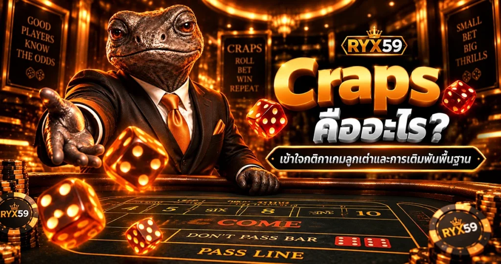 Craps คืออะไร เข้าใจกติกาเกมลูกเต๋าและการเดิมพันพื้นฐาน