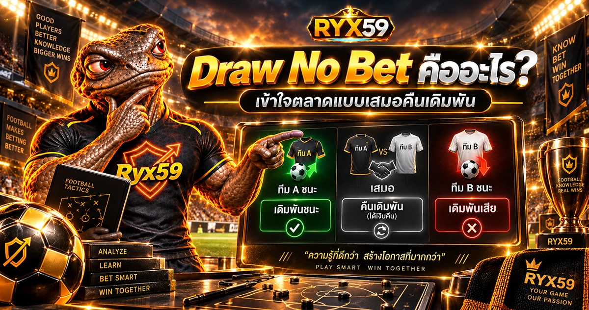 Draw No Bet คืออะไร เข้าใจตลาดแบบเสมอคืนเดิมพัน