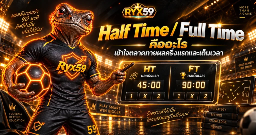 Half Time / Full Time คืออะไร เข้าใจตลาดทายผลครึ่งแรกและเต็มเวลา