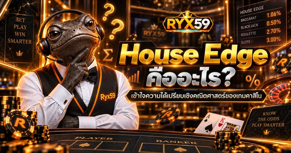 House Edge คืออะไร เข้าใจความได้เปรียบเชิงคณิตศาสตร์ของเกมคาสิโน