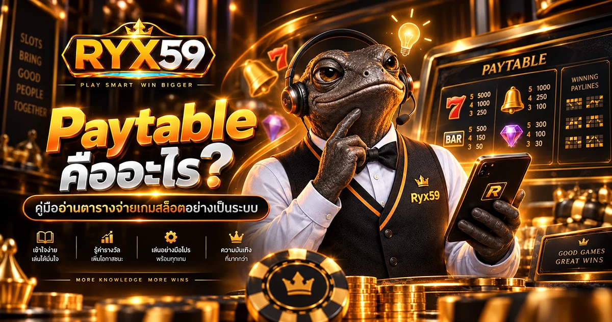 Paytable คืออะไร คู่มืออ่านตารางจ่ายเกมสล็อตอย่างเป็นระบบ