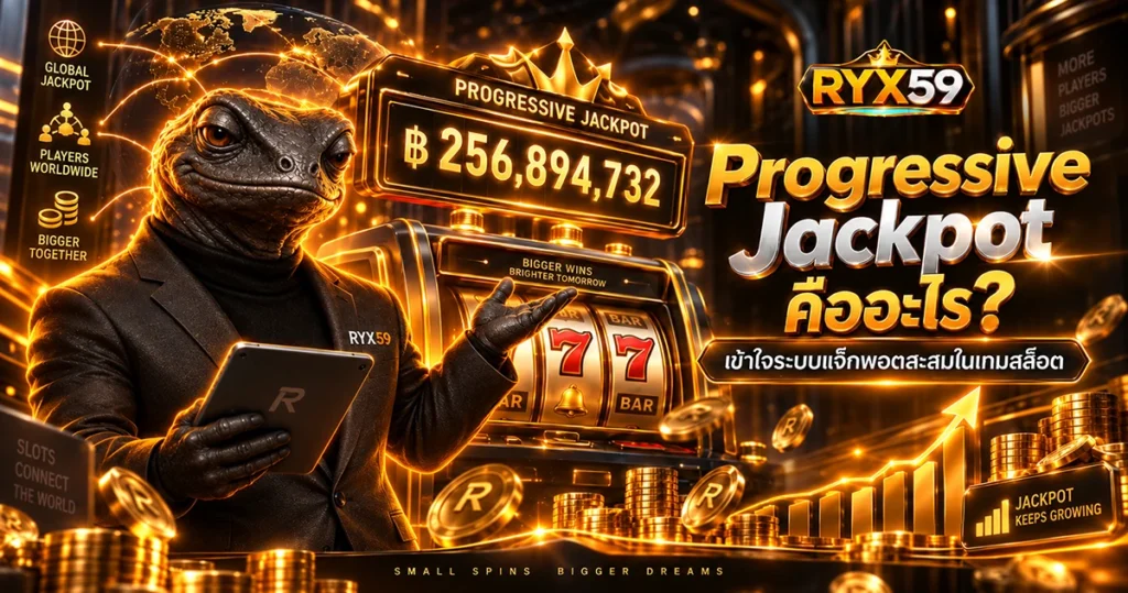 Progressive Jackpot คืออะไร เข้าใจระบบแจ็กพอตสะสมในเกมสล็อต