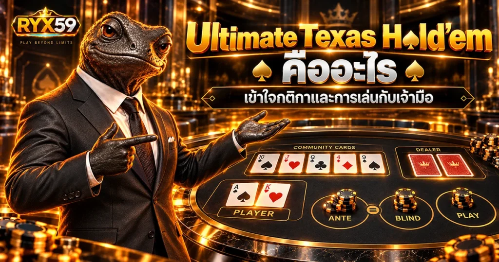 Ultimate Texas Hold’em คืออะไร เข้าใจกติกาและการเล่นกับเจ้ามือ