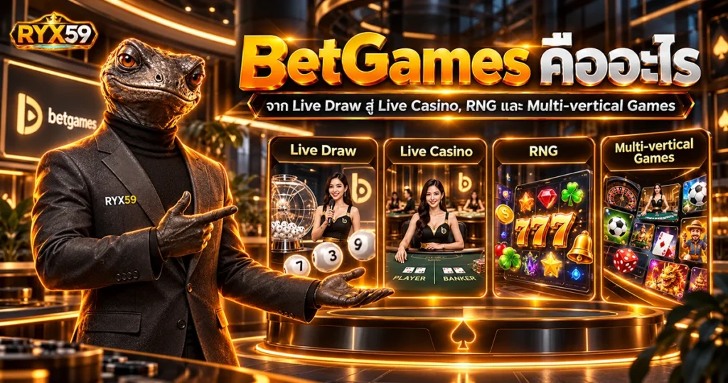 BetGames คืออะไร จาก Live Draw สู่ Live Casino, RNG และ Multi-vertical Games