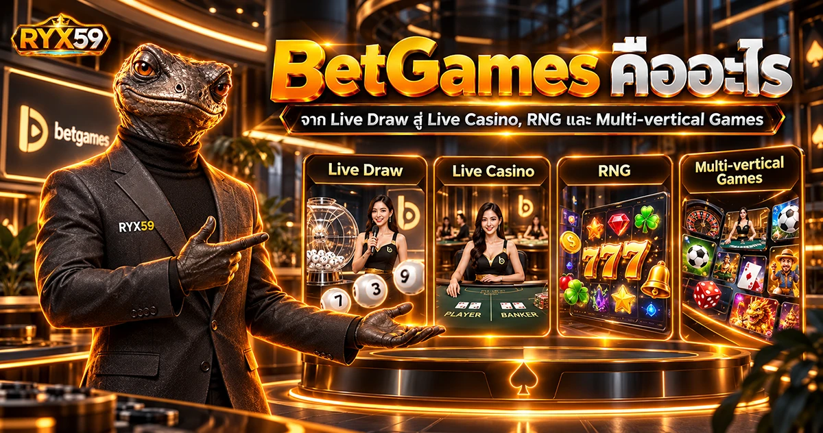 BetGames คืออะไร จาก Live Draw สู่ Live Casino, RNG และ Multi-vertical Games
