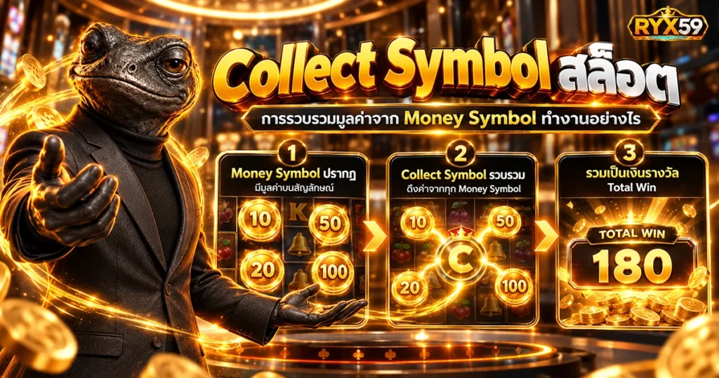 Collect Symbol สล็อต การรวบรวมมูลค่าจาก Money Symbol ทำงานอย่างไร
