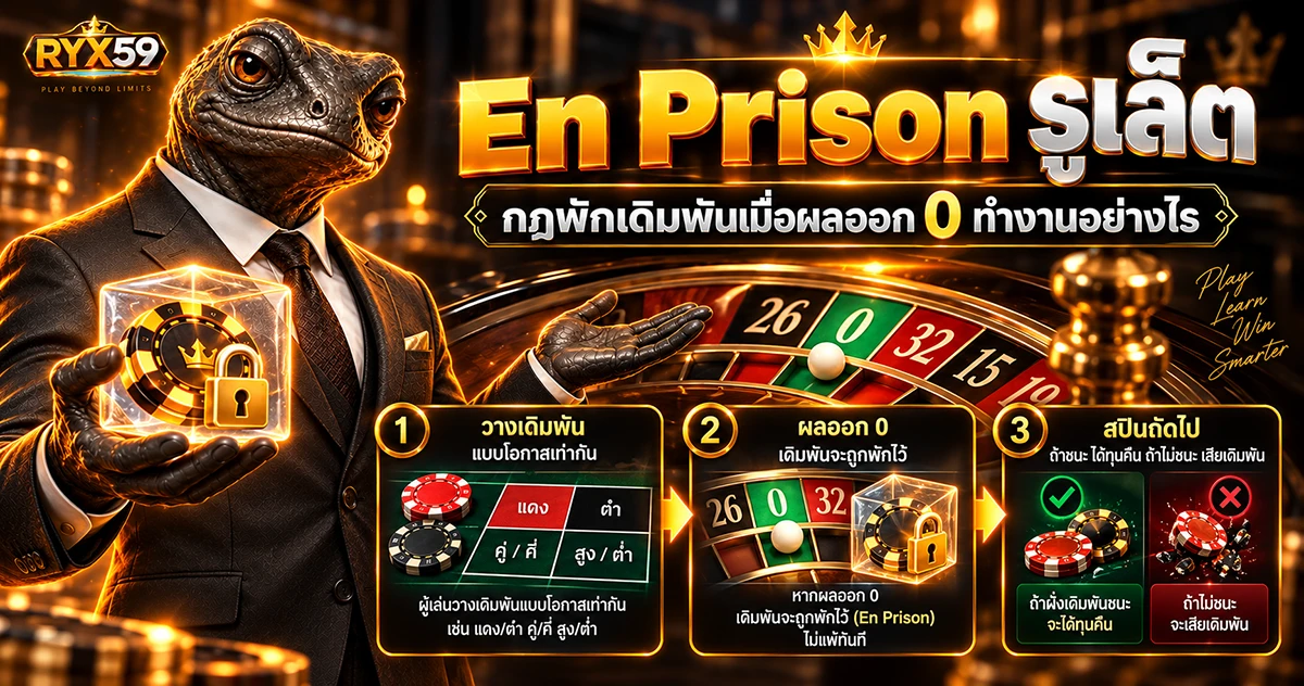 En Prison รูเล็ต กฎพักเดิมพันเมื่อผลออก 0 ทำงานอย่างไร