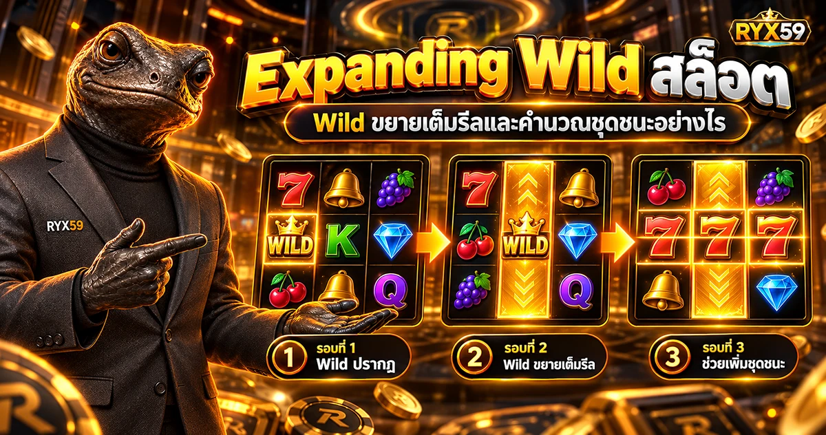 Expanding Wild สล็อต Wild ขยายเต็มรีลและคำนวณชุดชนะอย่างไร
