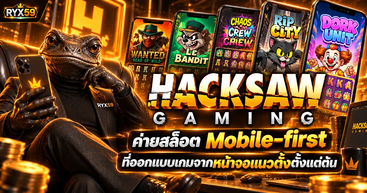 Hacksaw Gaming ค่ายสล็อต Mobile-first ที่ออกแบบเกมจากหน้าจอแนวตั้งตั้งแต่ต้น