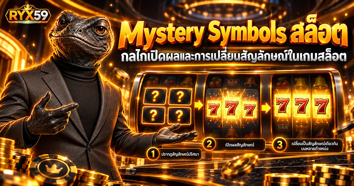 Mystery Symbols สล็อต กลไกเปิดผลและการเปลี่ยนสัญลักษณ์ในเกมสล็อต