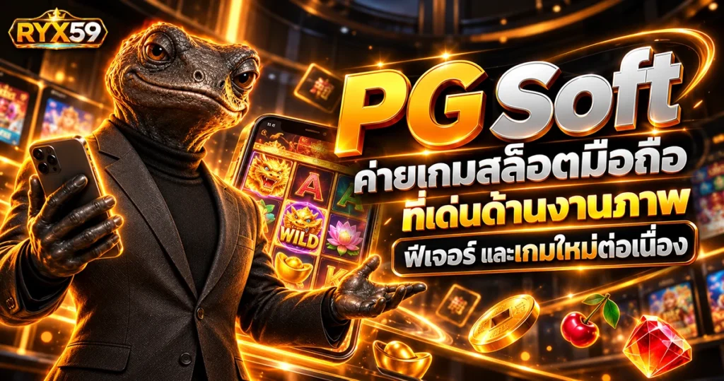 PG Soft ค่ายเกมสล็อตมือถือที่เด่นด้านงานภาพ ฟีเจอร์ และเกมใหม่ต่อเนื่อง
