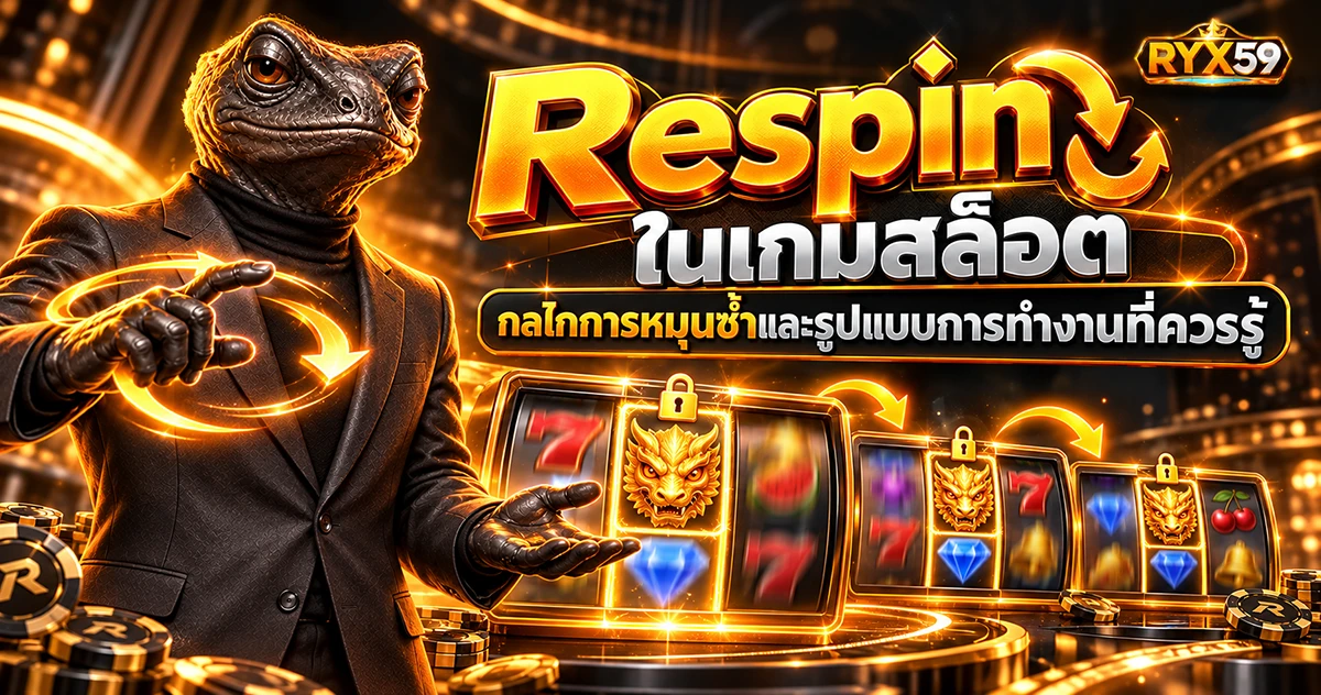 Respin ในเกมสล็อต กลไกการหมุนซ้ำและรูปแบบการทำงานที่ควรรู้
