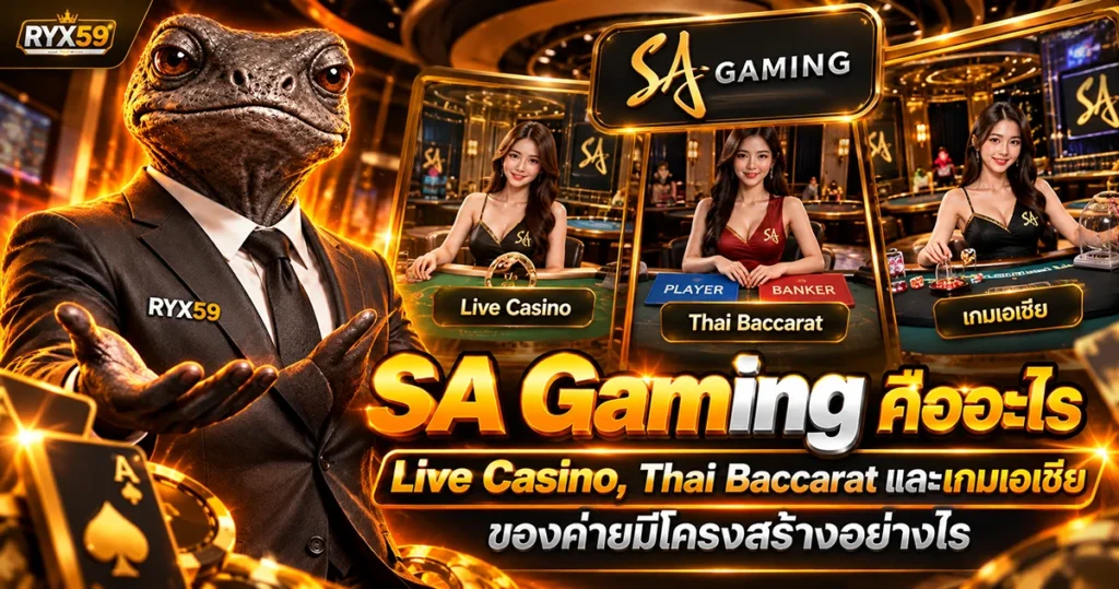 SA Gaming คืออะไร Live Casino, Thai Baccarat และเกมเอเชียของค่ายมีโครงสร้างอย่างไร