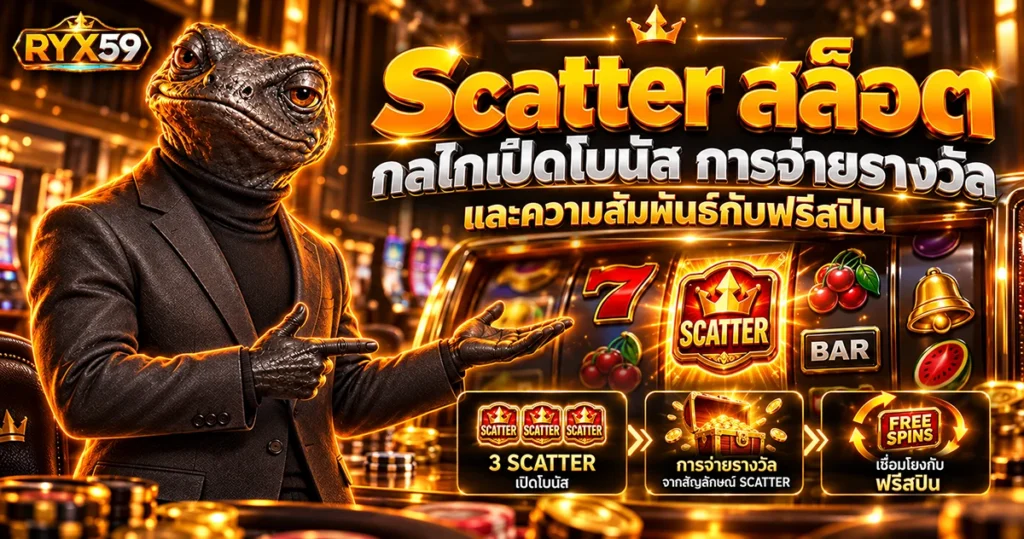 Scatter สล็อต กลไกเปิดโบนัส การจ่ายรางวัล และความสัมพันธ์กับฟรีสปิน