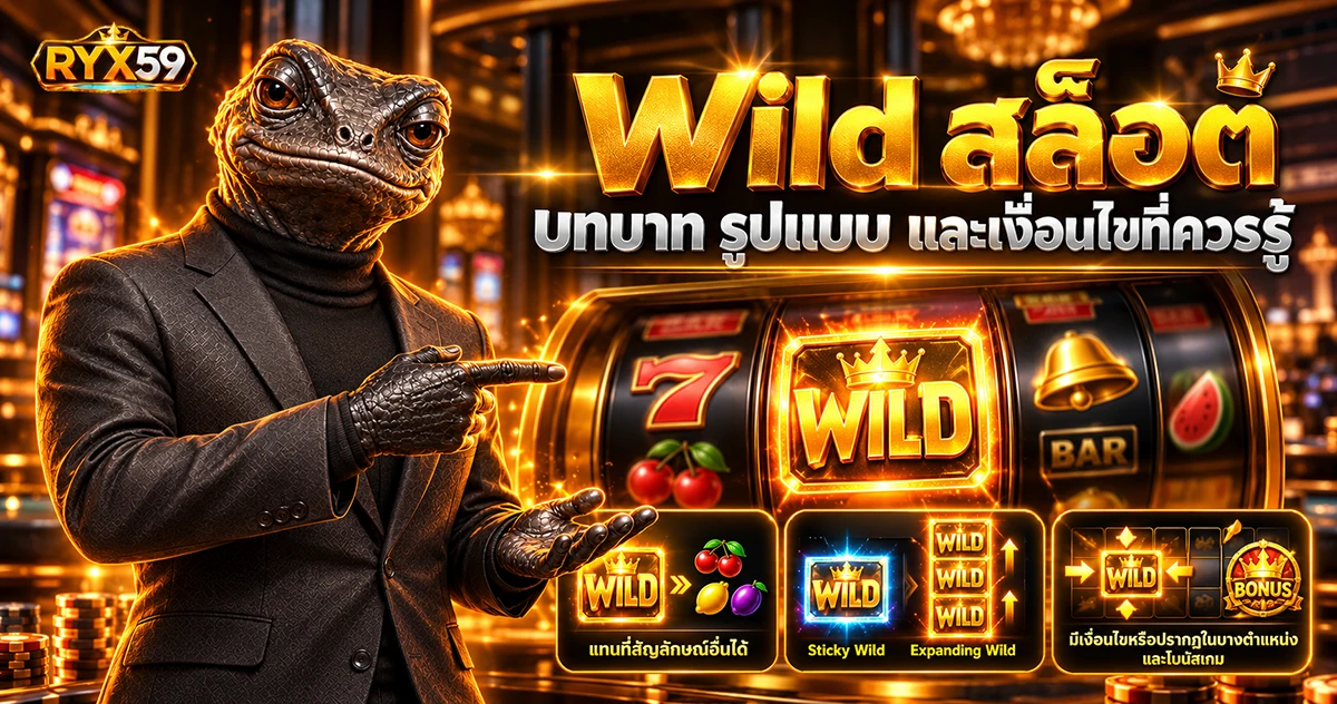 Wild สล็อต บทบาท รูปแบบ และเงื่อนไขที่ควรรู้