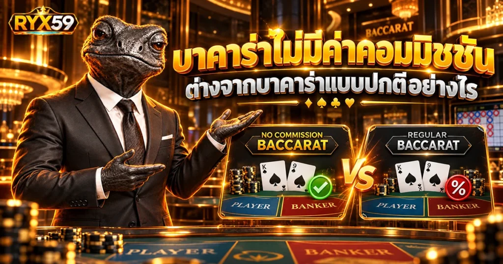 บาคาร่าไม่มีค่าคอมมิชชัน ต่างจากบาคาร่าแบบปกติอย่างไร